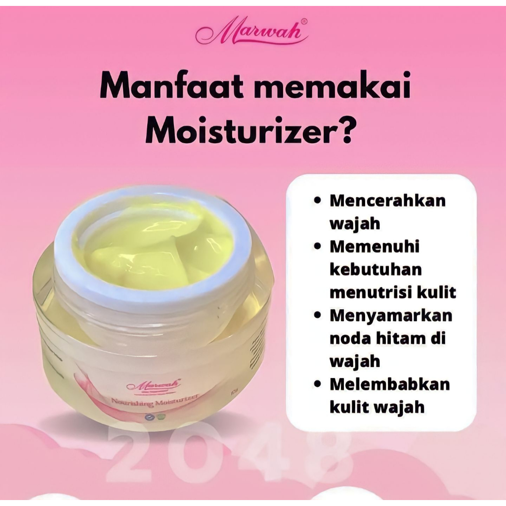 Nourishing mouisturizer marwah skincare pelembab wajah kering dan kusam mengembalikan skin barrier k