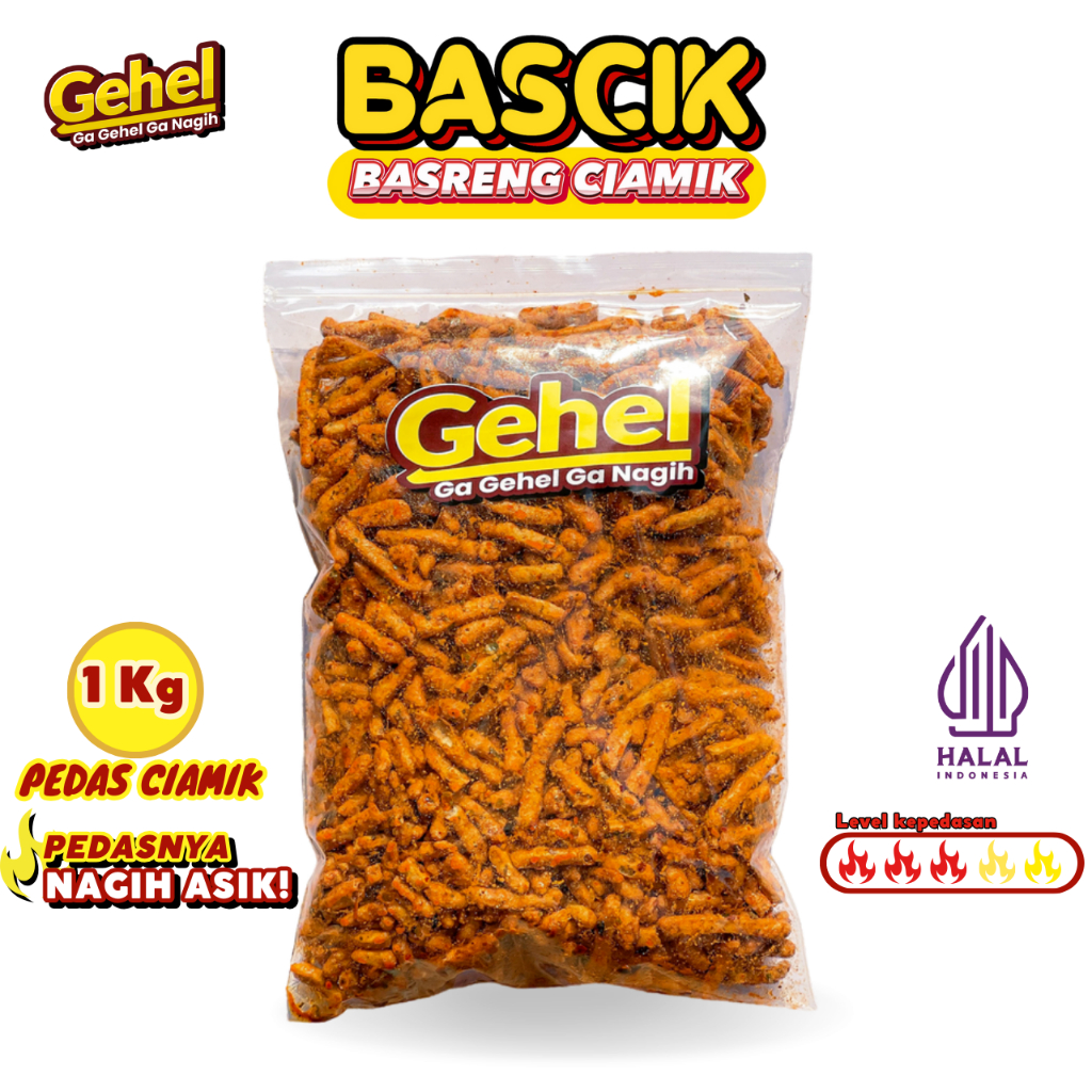 

GEHEL 1KG (BASRENG CIKRUH DAN BASRENG CIAMIK) - Camilan, Makanan Ringan