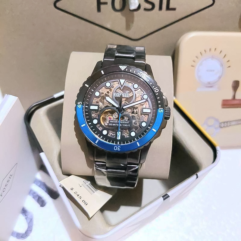 Jam Tangan Pria Automatik Fossil ME3201 43mm Original Fullset