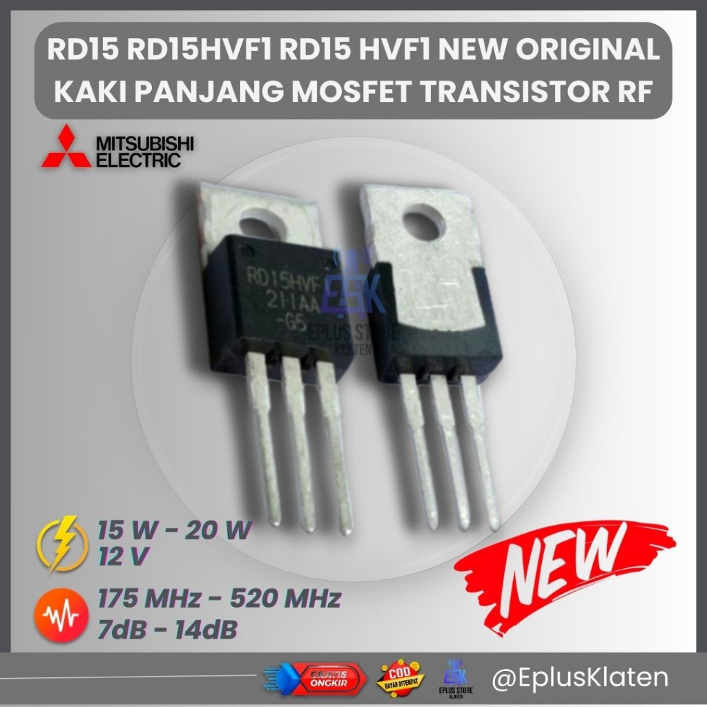 RD15 RD15HVF1 RD15 HVF1 NEW ORIGINAL KAKI PANJANG MOSFET TRANSISTOR RF