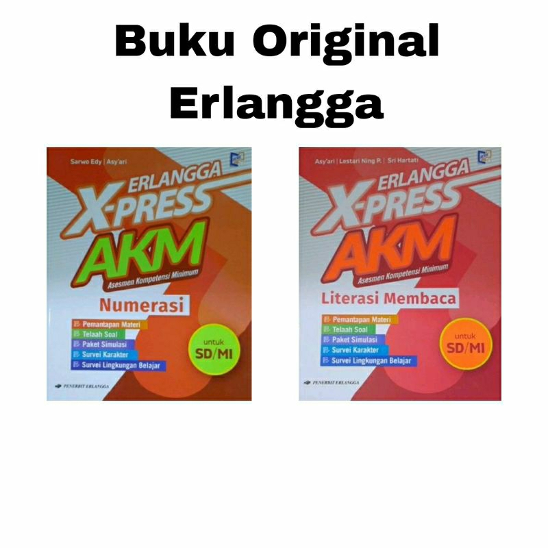 Terbaru X-Pres Akm SD/MI Literasi Membaca & Numerasi Penerbit Erlangga