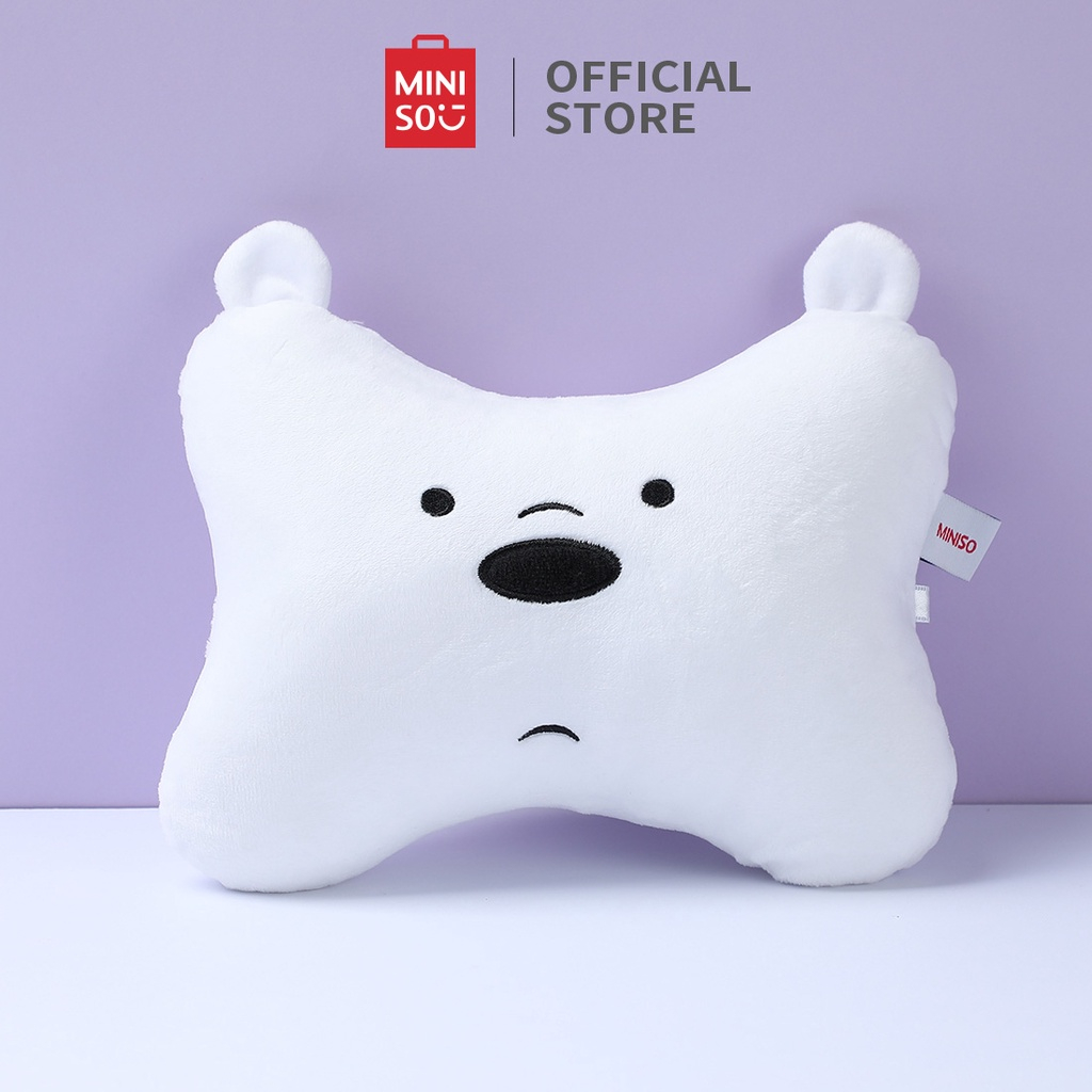 BONEKA BANTAL  We Bare Bears Buat Bantal Mobil Bantal Leher Mobil Bone-Pillow Karakter Lucu Bantal Sandaran Kepala Headrest