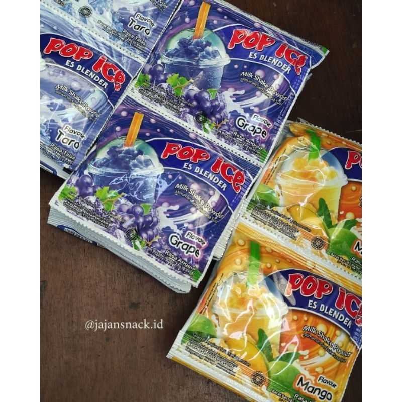 

POP ICE rasa taro, grape, manggo