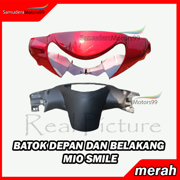Batok Lampu Depan Dan Belakang Mio Smile Merah 1 Set Batok Mio Smile