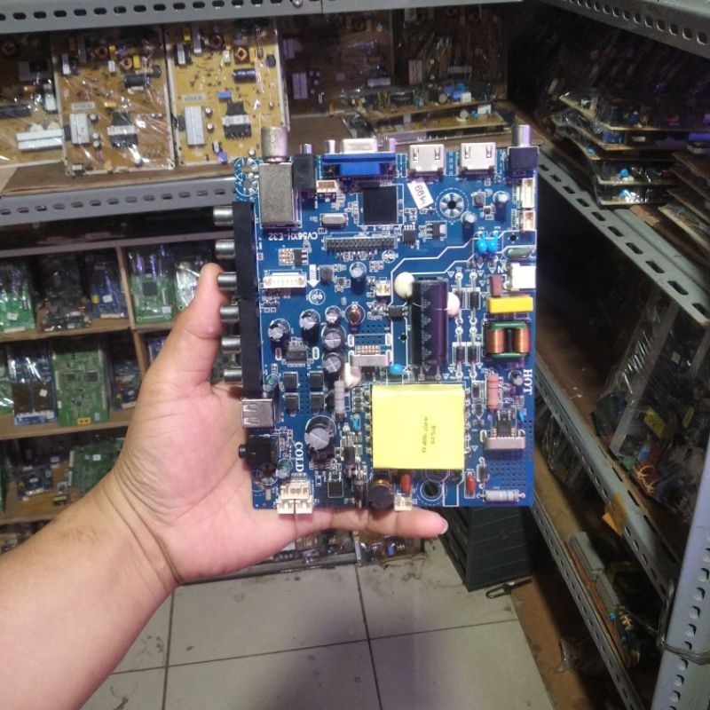 POLYTRON PLD32D7511E MAINBOARD - MOTHERBOARD - MESIN TV - MB TV LED POLYTRON PLD 32D7511E