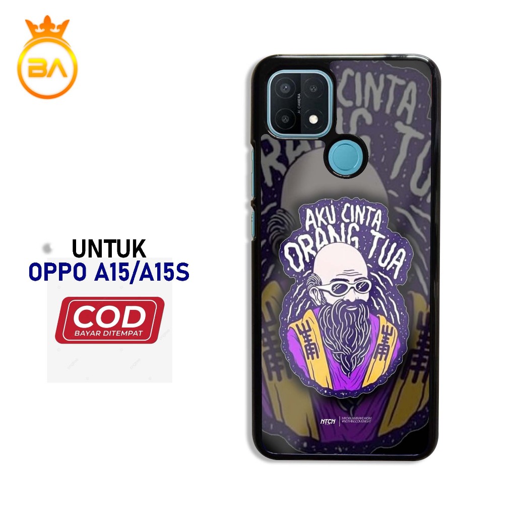 Case Oppo a15/a15s Terbaru - Hardcase Glossy kaca [Motif-036] case handphone-pelindung handphone-kes