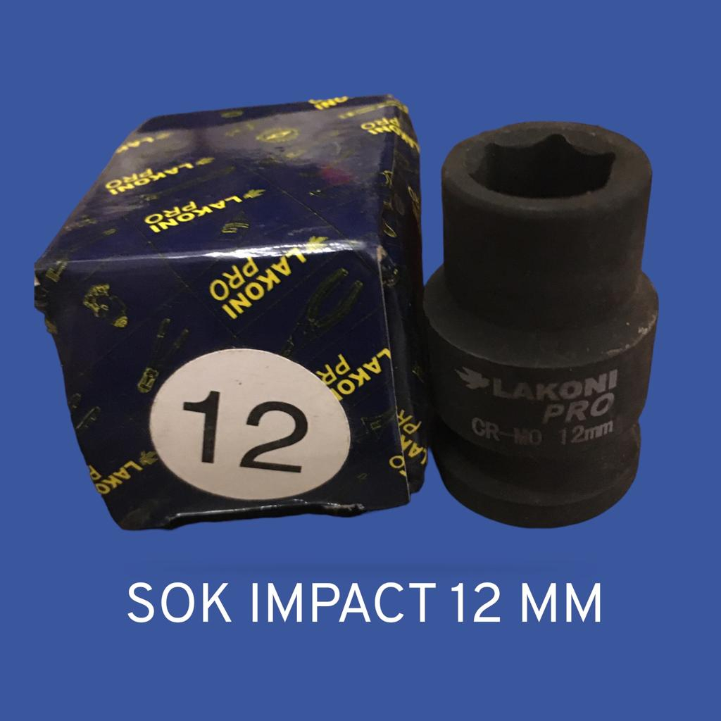 Mata Sok Impact Pendek 12 MM 1/2 inch Lakoni Pro