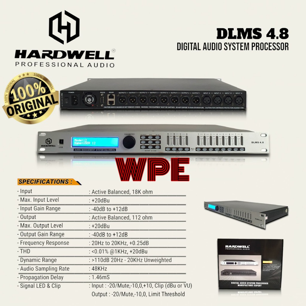 management pro hardwell DLMS 4.8 ORIGINAL 4in 8out dlms4.8