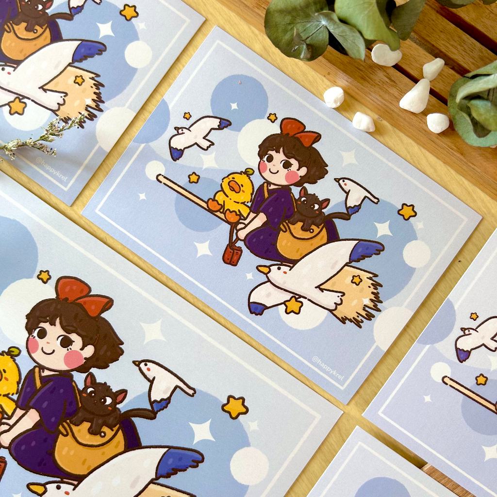 

Dunat's Delivery Services - Art Prints | Postcards Kiki's Delivery Ghibli - Happykrel