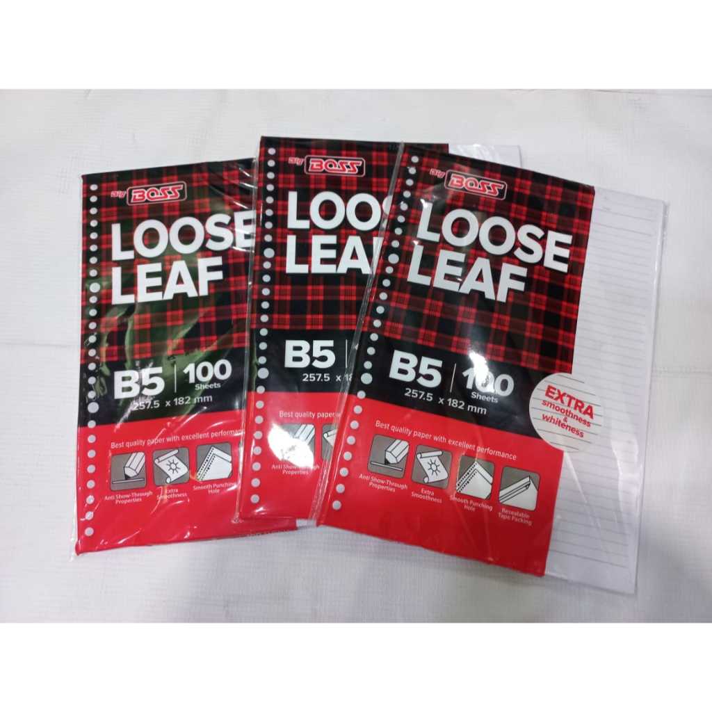 

KERTAS BINDER LOOSE LEAF ISI 100 LEMBAR