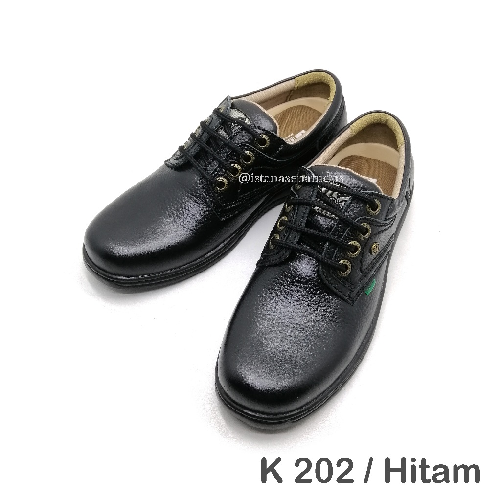 Sepatu Kulit Pria Finotti K 202, Hitam, Kualitas Terjamin