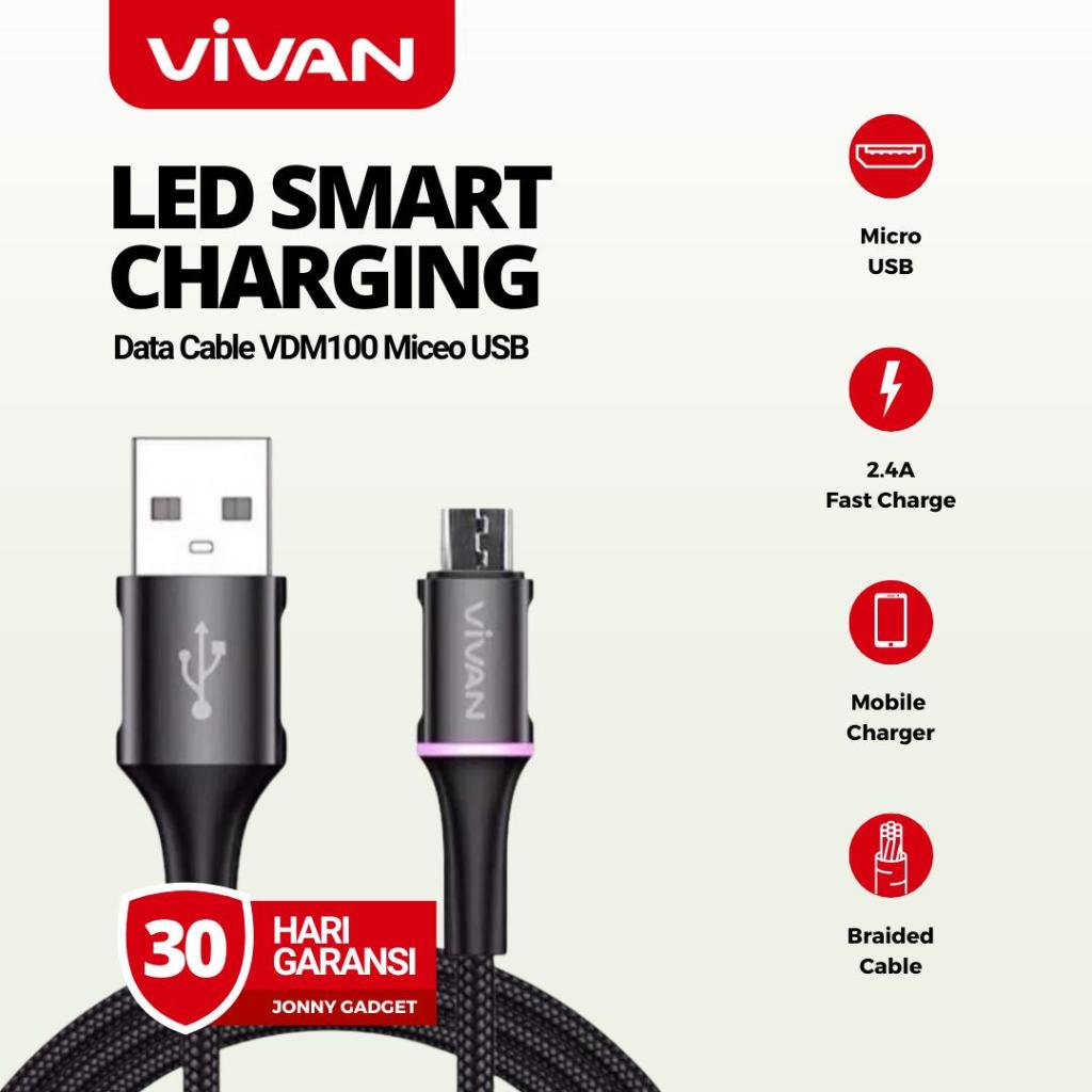 Vivan Data Cable VDM100 2.4A Micro USB 1M