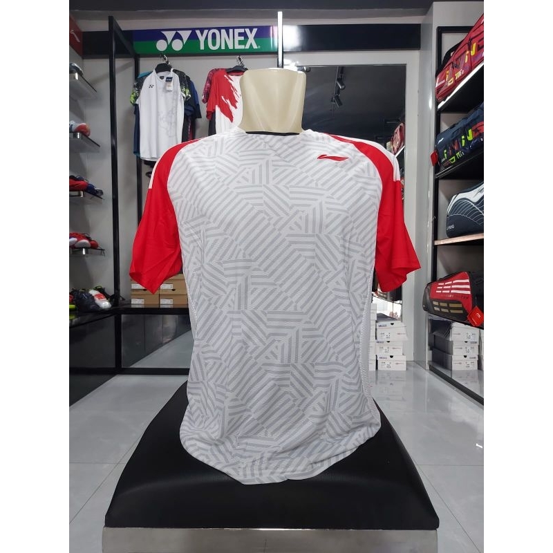Baju Badminton Bulu tangkis T shirt Lining Jonathan christie ATSSD87-1/2