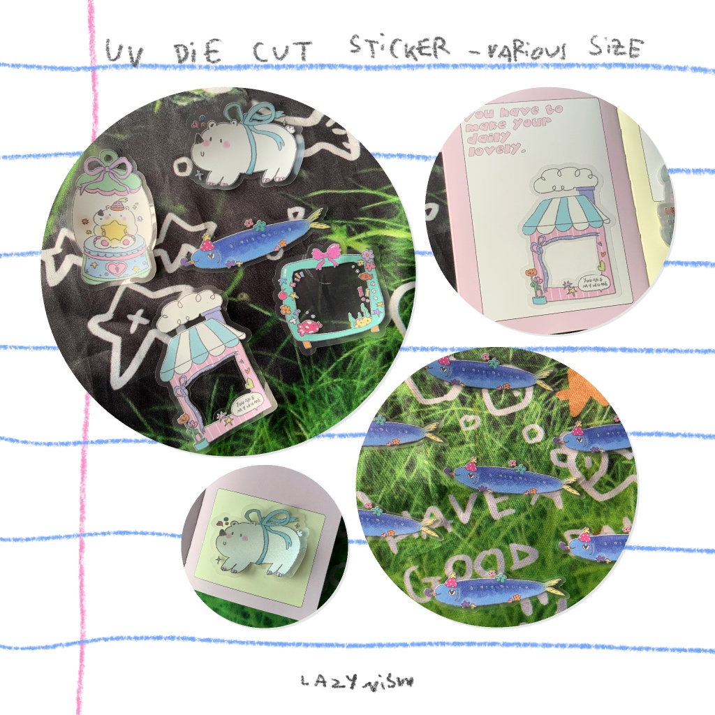 

LAZYNISW PENCIL THEME UV DIECUT STICKER