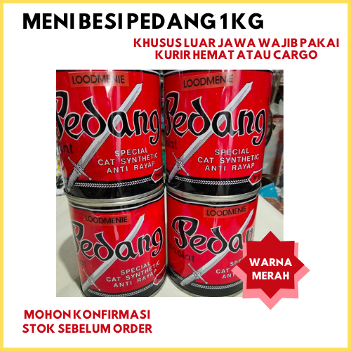 Cat dasar kayu , Cat Meni Kayu Pedang 1 Kg , meni kayu anti rayap , cat dasar merah