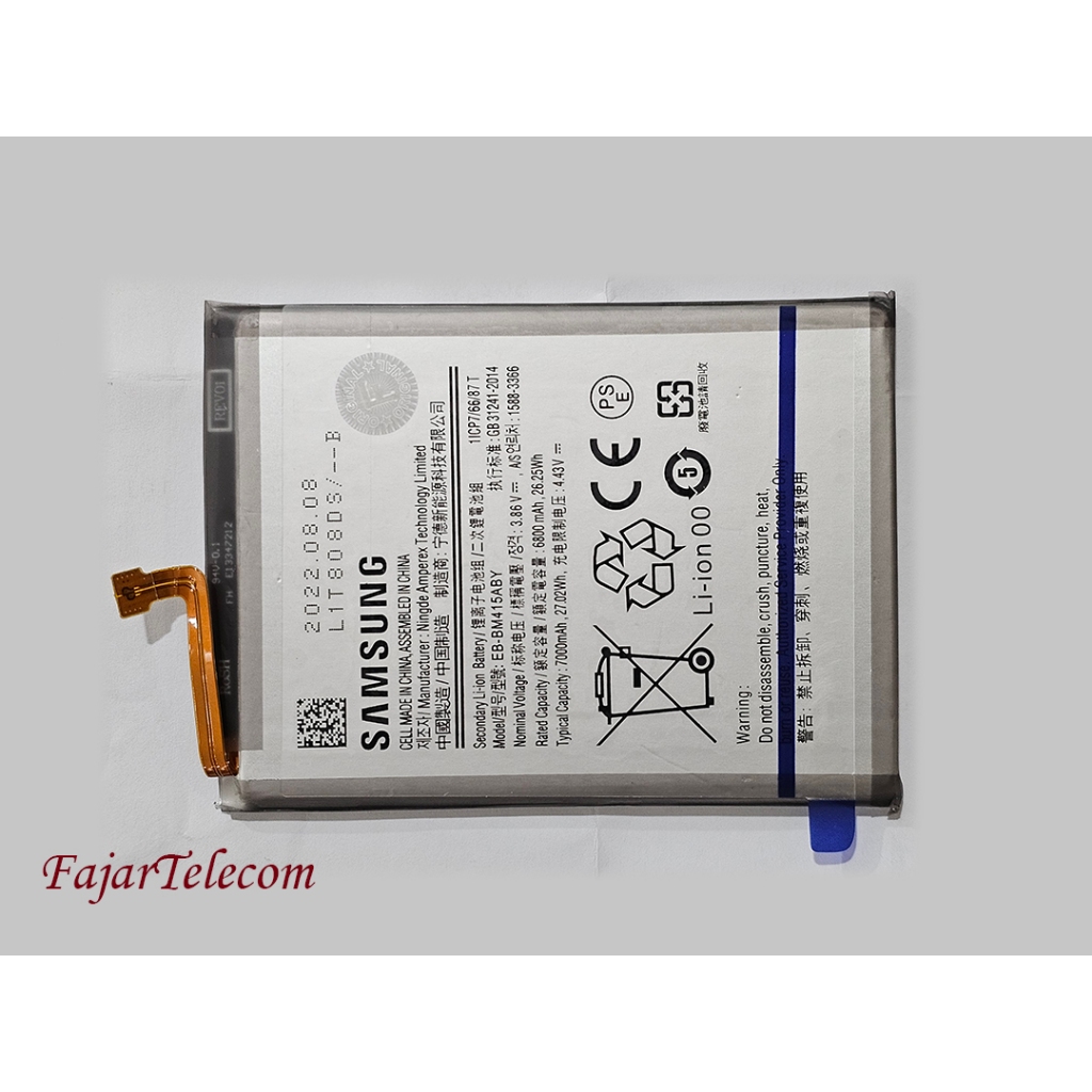 Baterai Samsung Galaxy M51 Galaxy M41 model EB-BM415ABY