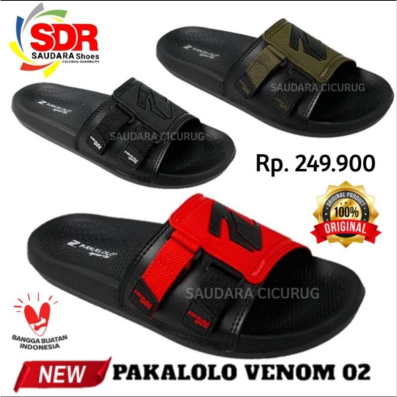 sandal pakalolo venom 02 sandal selop pria sendal slide pakalolo original