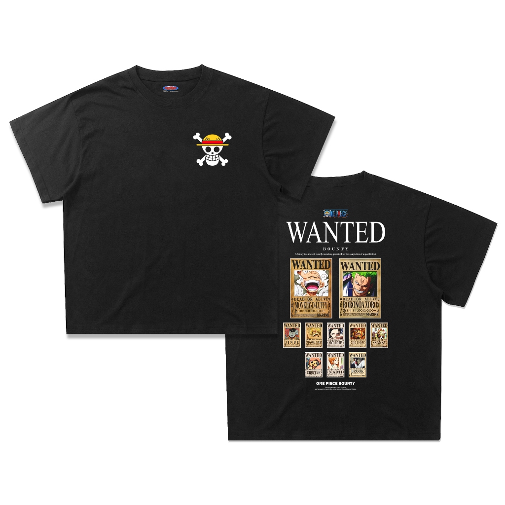 Kaos One Piece Bounty Wanted Oversize