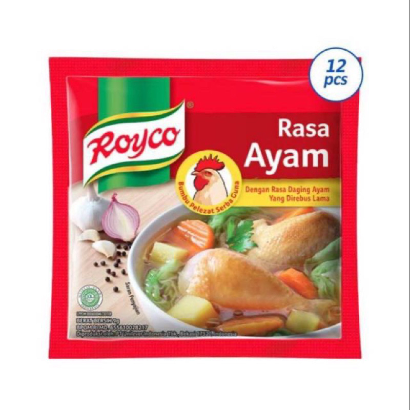 

ROYCO Kaldu Ayam Penyedap Rasa [9 g/ 12 pcs]