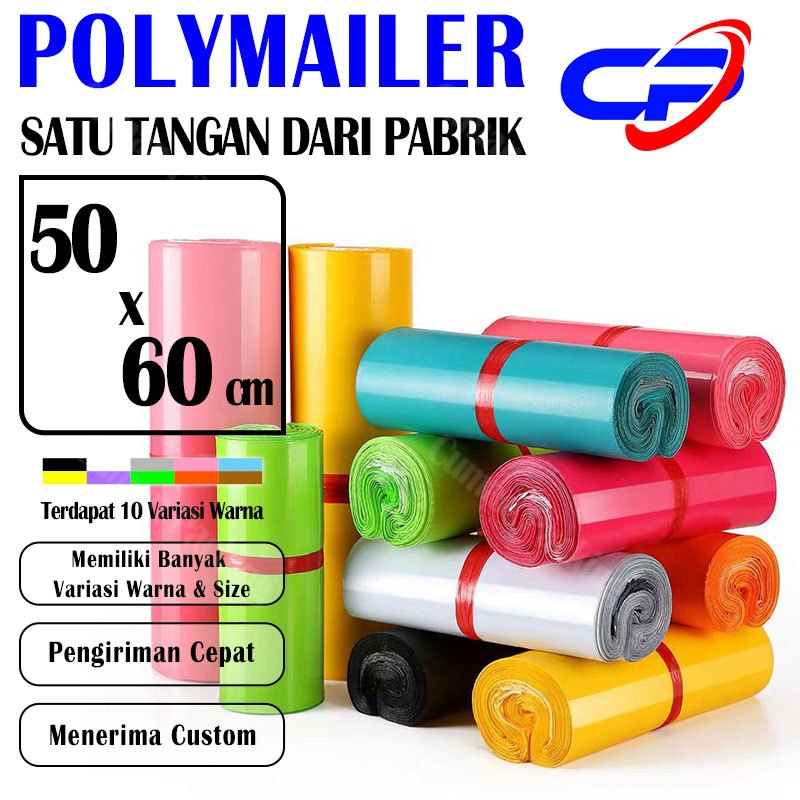 Plastik Polymailer 50x60 - Polymailer Lem Kantong Packing Online Cuman Packing