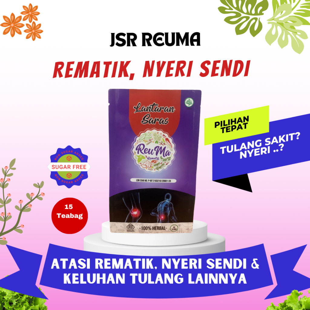 JSR REUMA | Herbal Reumatik Lantaran Saras| Teh rematik| Teh Nyeri Sendi