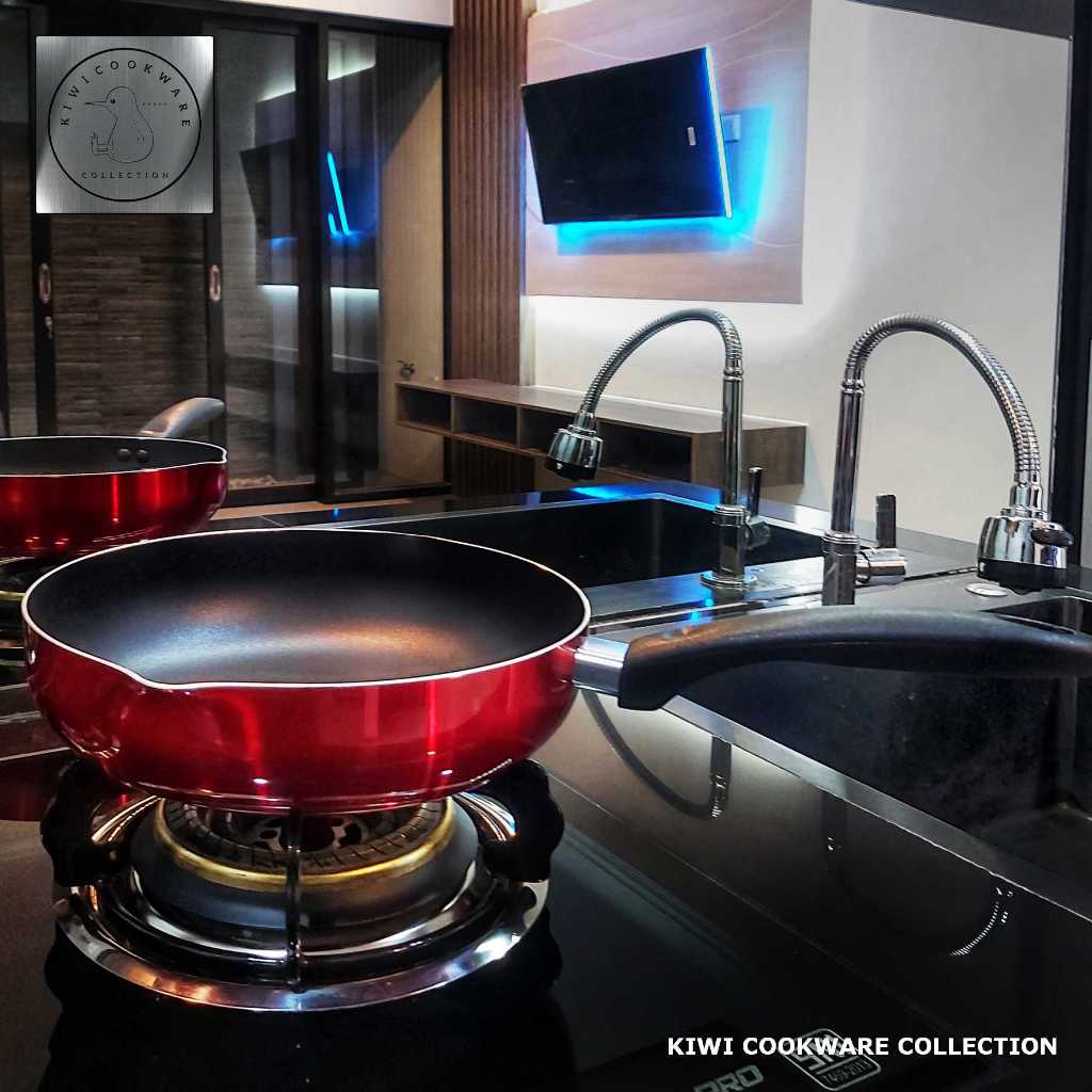 Wokpan 24cm  Wajan Penggorengan Teflon Aluminium Ex Brand Luar Negeri Premium LS1A3 LovelynaStore Ki