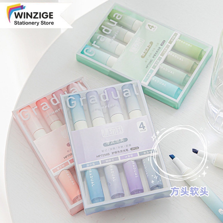 

Winzige 4pcs Highlighter Stabilo Warna Warni Pastel Spidol Highlighter Pen Aesthetic Lucu Journal Marker Pen Alat Tulis Highliter Spidol Jurnal Stationary
