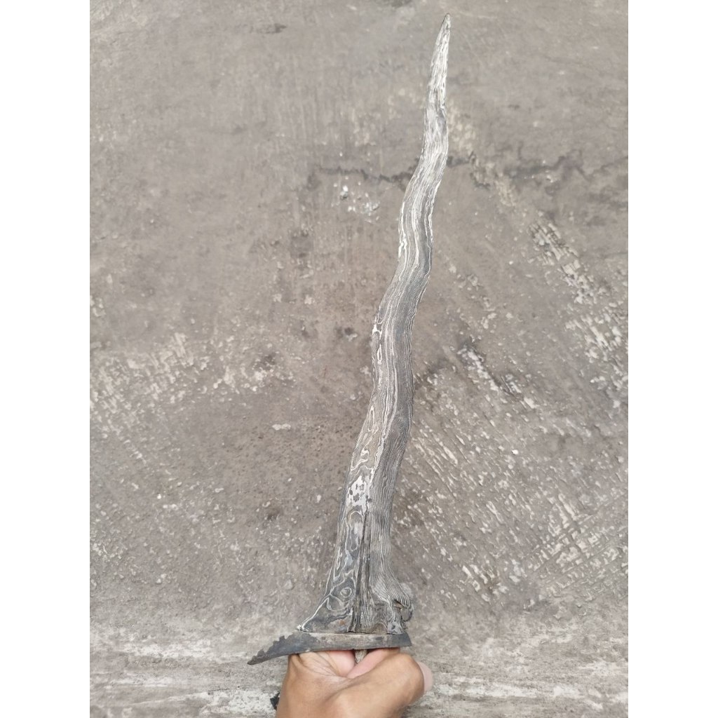 Keris Balebang luk 7 pamor Junjung Drajat