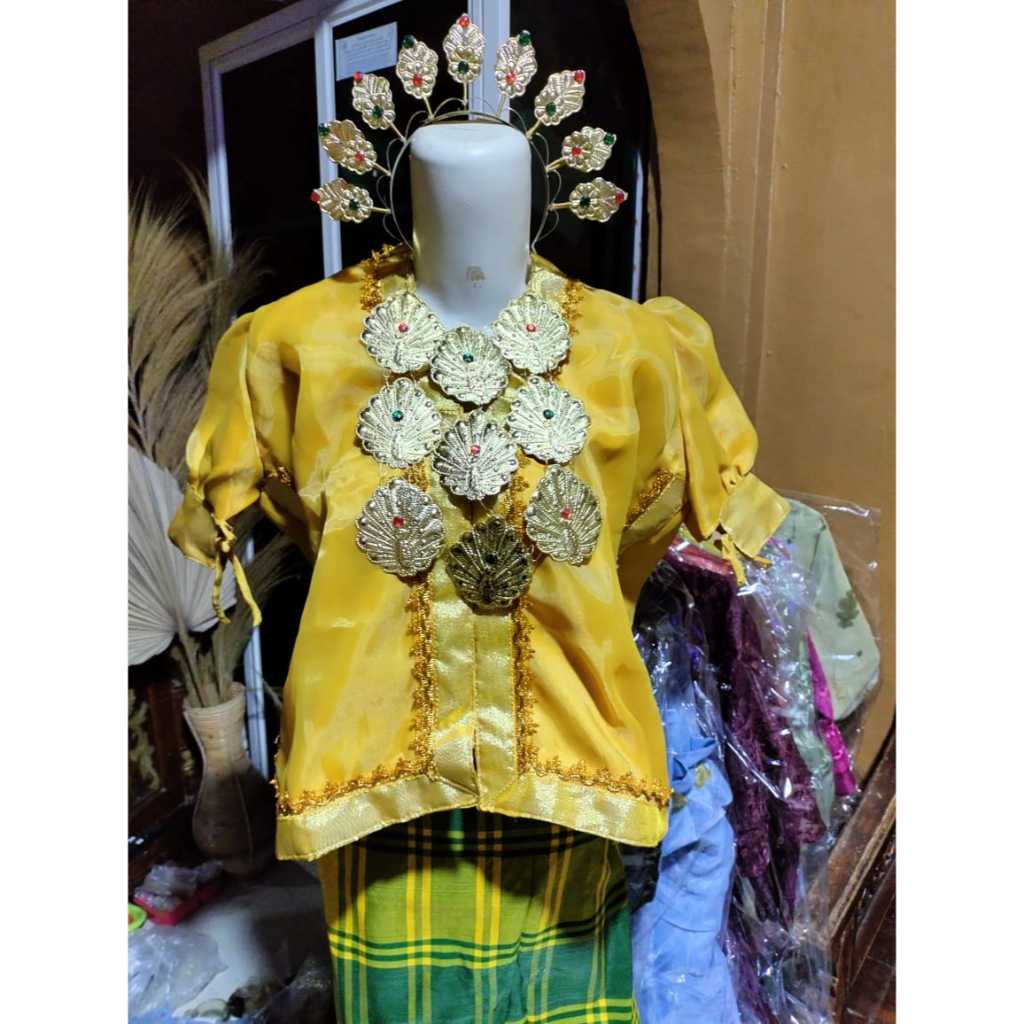 Baju Bodo Adat/Pesta Kuning Anak 5-10 Tahun Modern