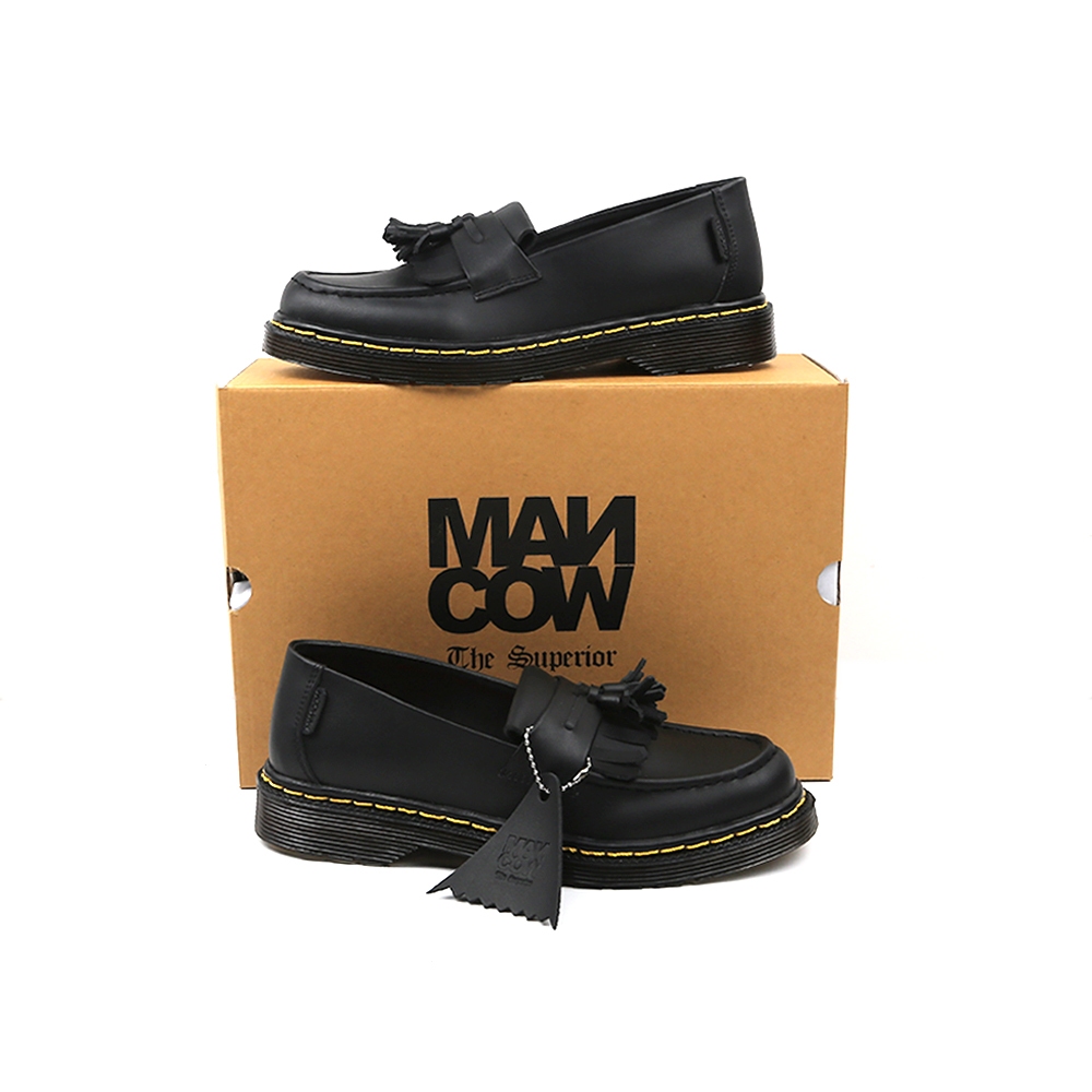 Mancow Loafer Shade Hitam Sepatu Formal Pria Wanita Original Microfiber