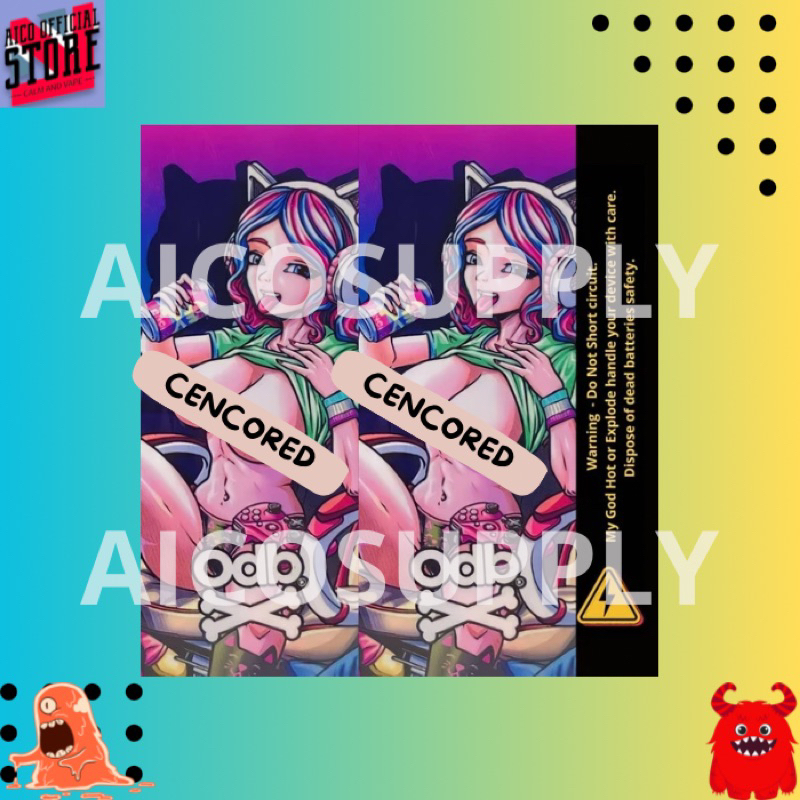 

Pelindung Pengaman Baterai - Skin Wrap Baterai 18650 ODEBE Nakket Full Motif All Series Premium -