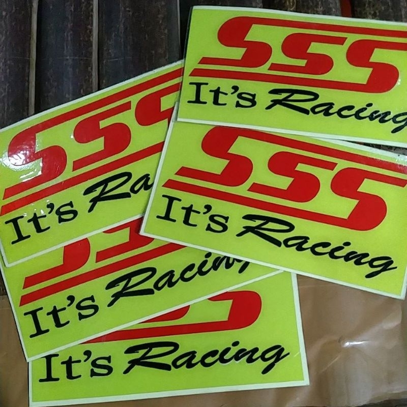 sticker 3sss /tripleS bahan cuting nyala /bahan berkualitas cuting timbul ORI nyala
