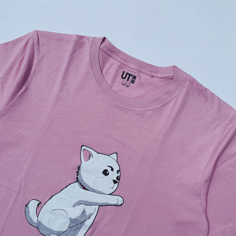 Kaos Anime Gintama x Uniqlo Sadaharu Original Official Lisence Product