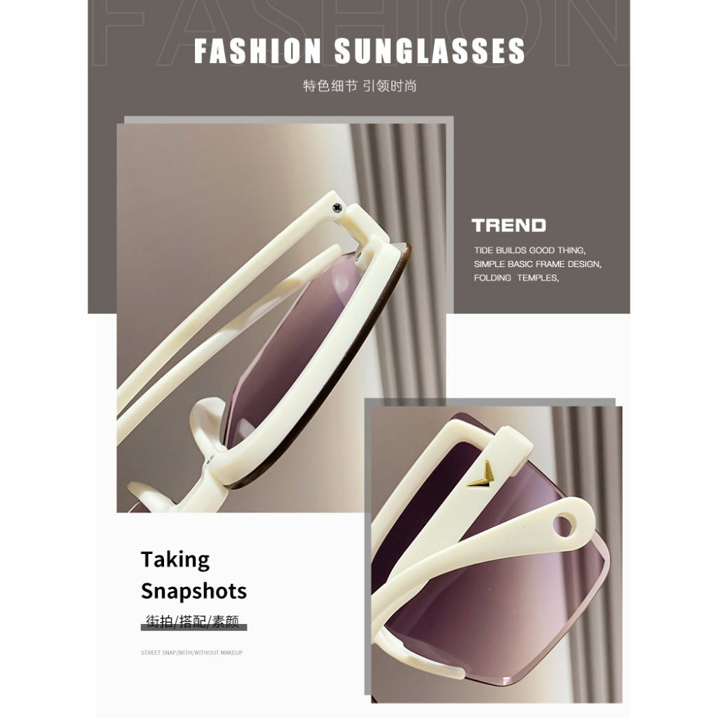 Sunglasses Kacamata Hitam Titanium Kotak Wanita Sunglasses New Arrival Import Kacamata Fashion