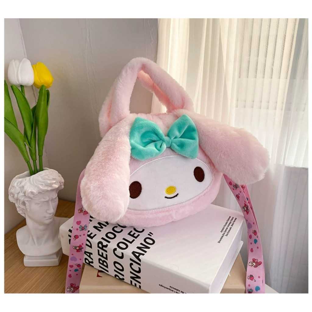 tas anak tenteng selempang kepala boneka melody