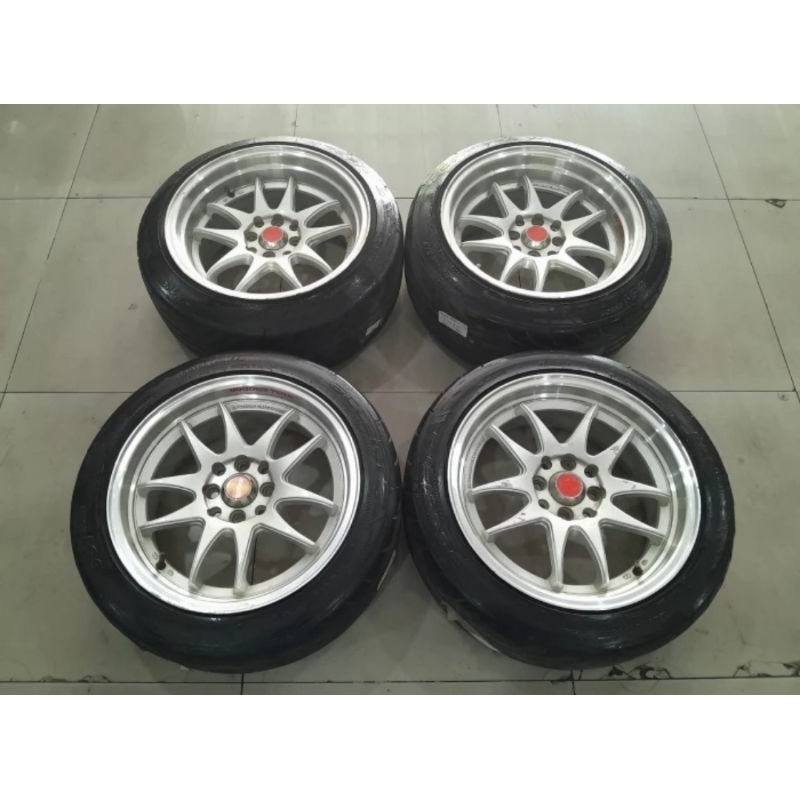 Velg Mobil Bekas Seken WORK EMOTION RING 16X8,5 H8X100/114 ET28 & BAN 651 SPORT