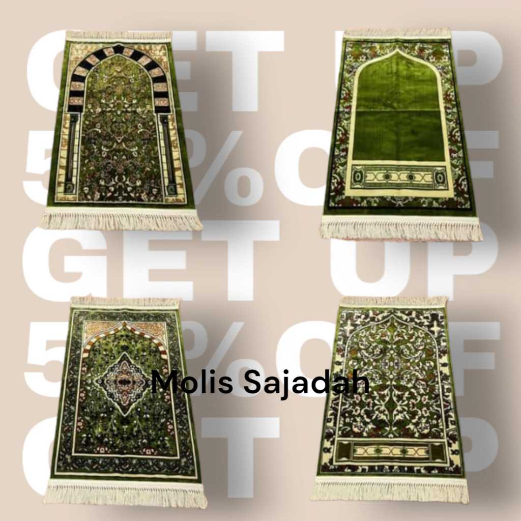 Sajadah RAUDHA Premium grade A Bulu Halus Super Tebal raudha nabawi sajadah Imam