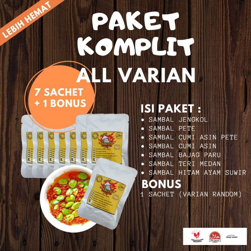 

Paket Komplit Sambal Sachet All Varian