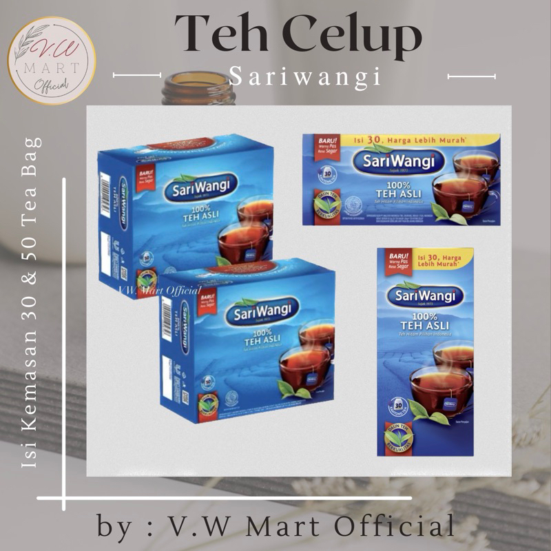 

(Jatim) Teh Celup Sariwangi isi 30 / 50 tea bag