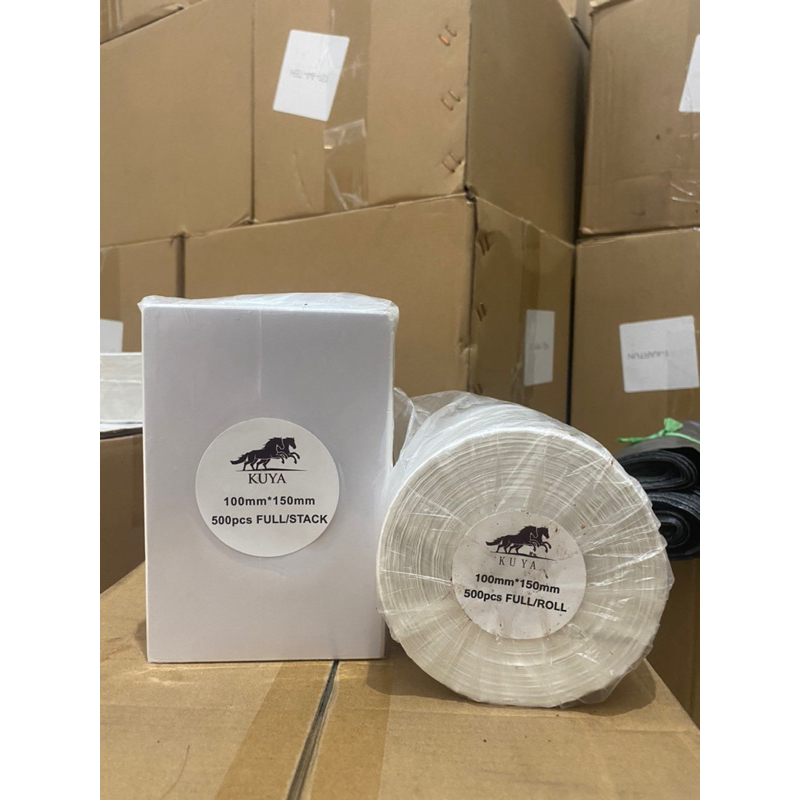 

H7Y Kertas Thermal Sticker Label 100 x 150 Isi 500 Lembar