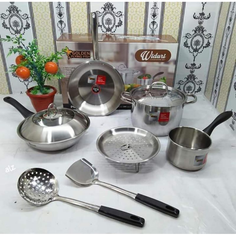 Panci set stanlis widuri - Golden flying fish