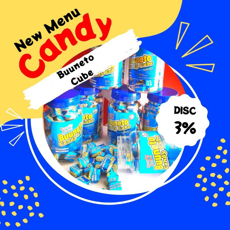 

PERMEN BUNETTO CANDY CUBE 60pcs MURAH VIRAL