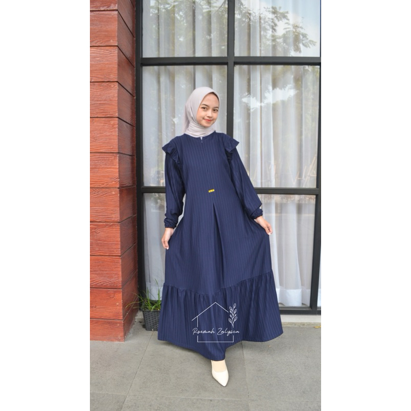 ZARA KNIT | Gamis knit panjang | Gamis knit premium panjang