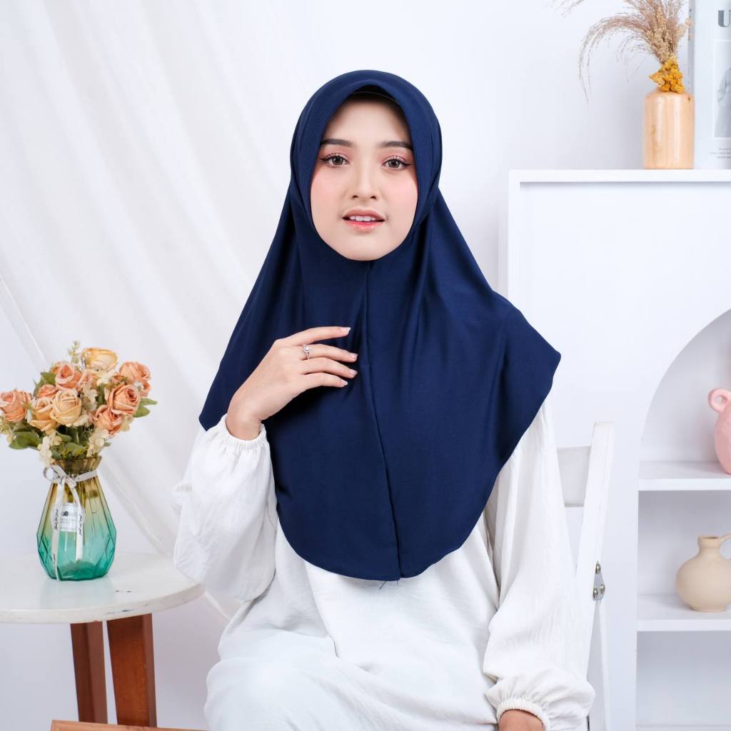 Muslim Hijab - Shafia Hijab Bergo Sport Instan Pet Antem Matt Jersey Premium Super