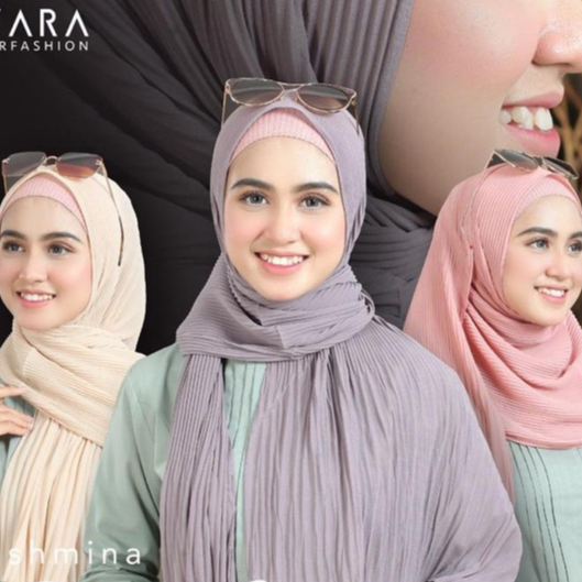 Pashmina Plisket Cabang, Ori AZARA Pashmina Plisket