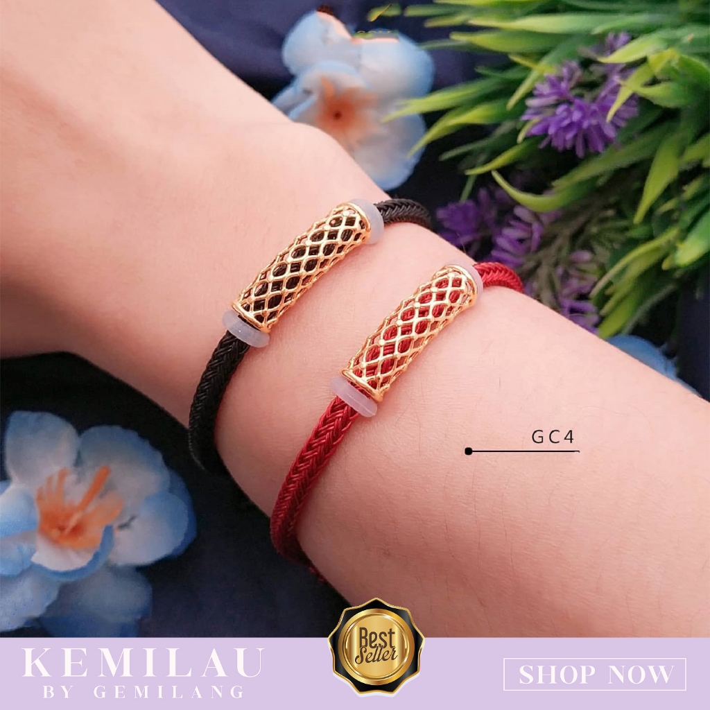 GELANG CHARM EMAS MUDA KADAR 6K ATAU 300 DAN 8K ATAU 375 LIONTIN CHARM KODE GC 4A