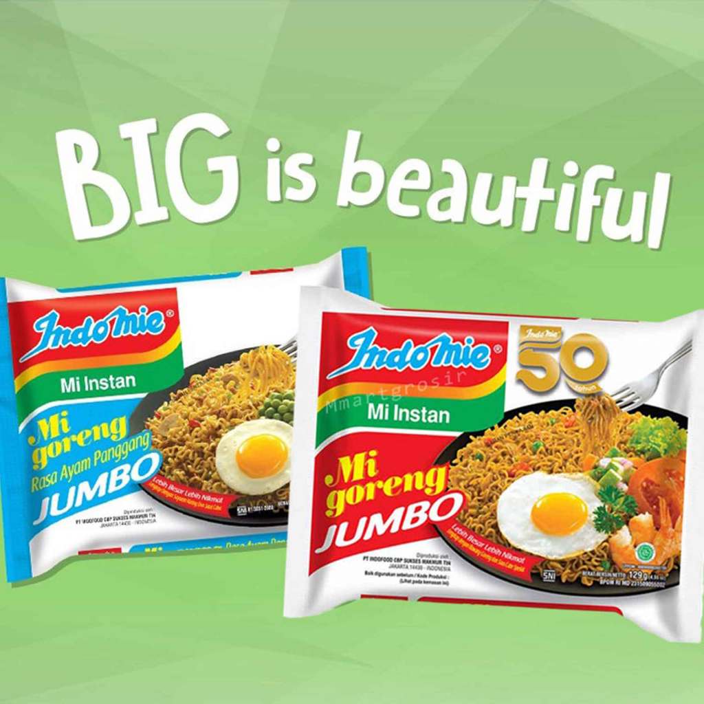

Mie Instan * Indomie Jumbo * Mie goreng * Original & Ayam panggang