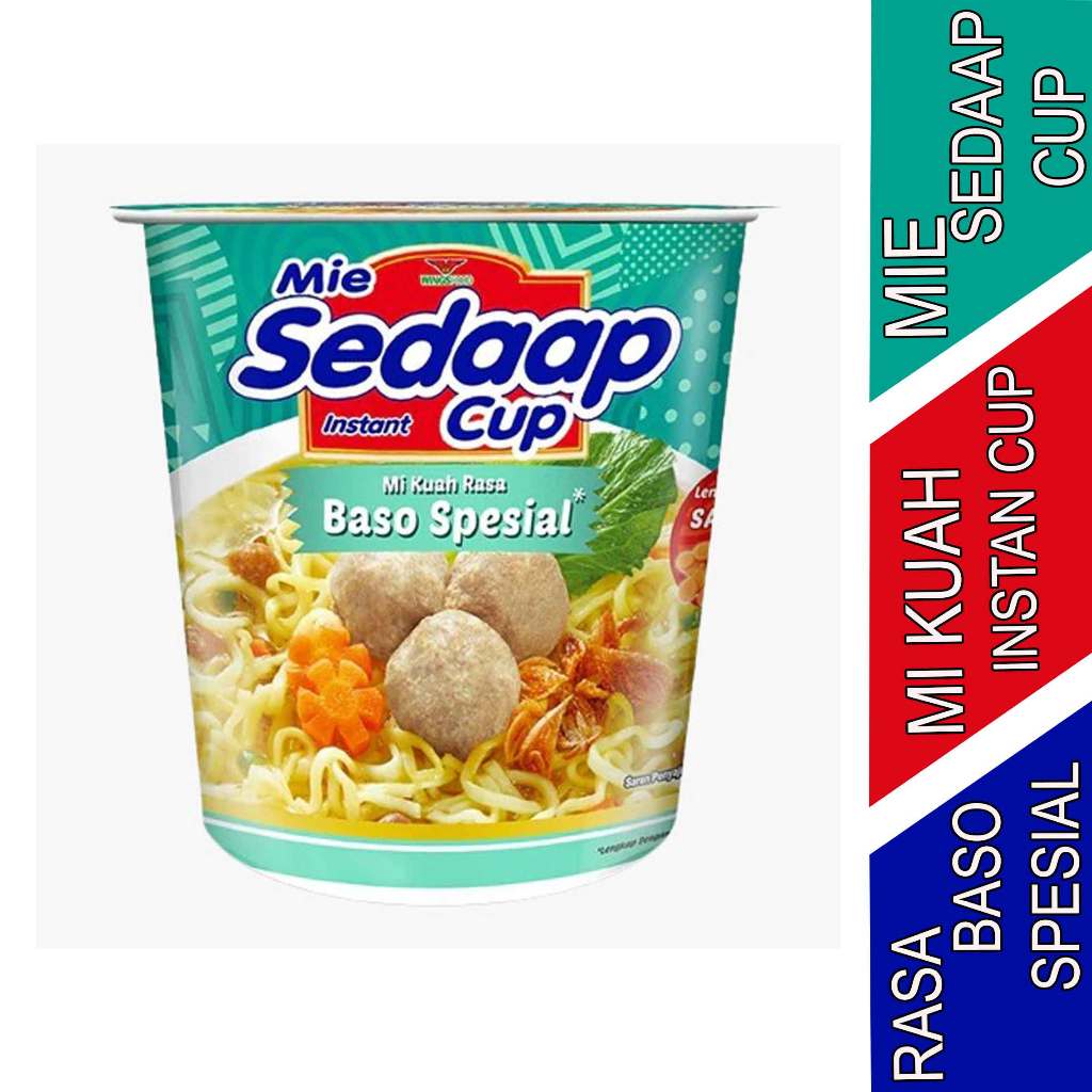 

Rasa Baso Spesial - Mie Sedaap Cup - Mi Kuah Instan Cup