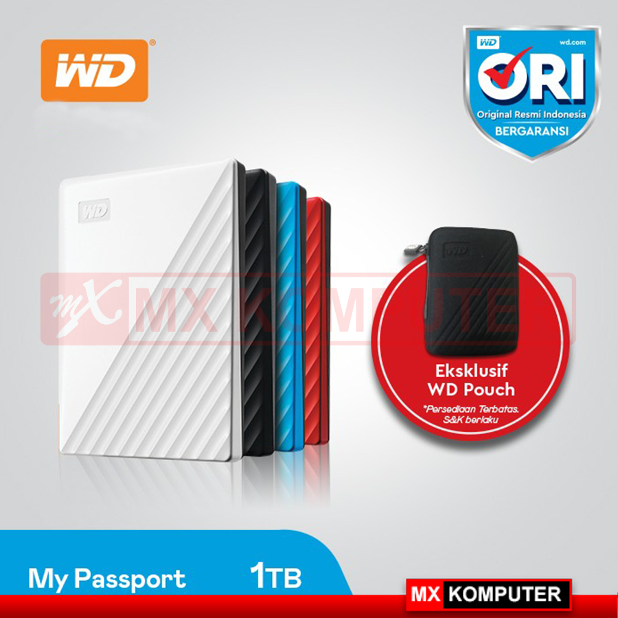 WD My Passport 1TB 1 TB - HD HDD Hardisk Eksternal External 2.5"