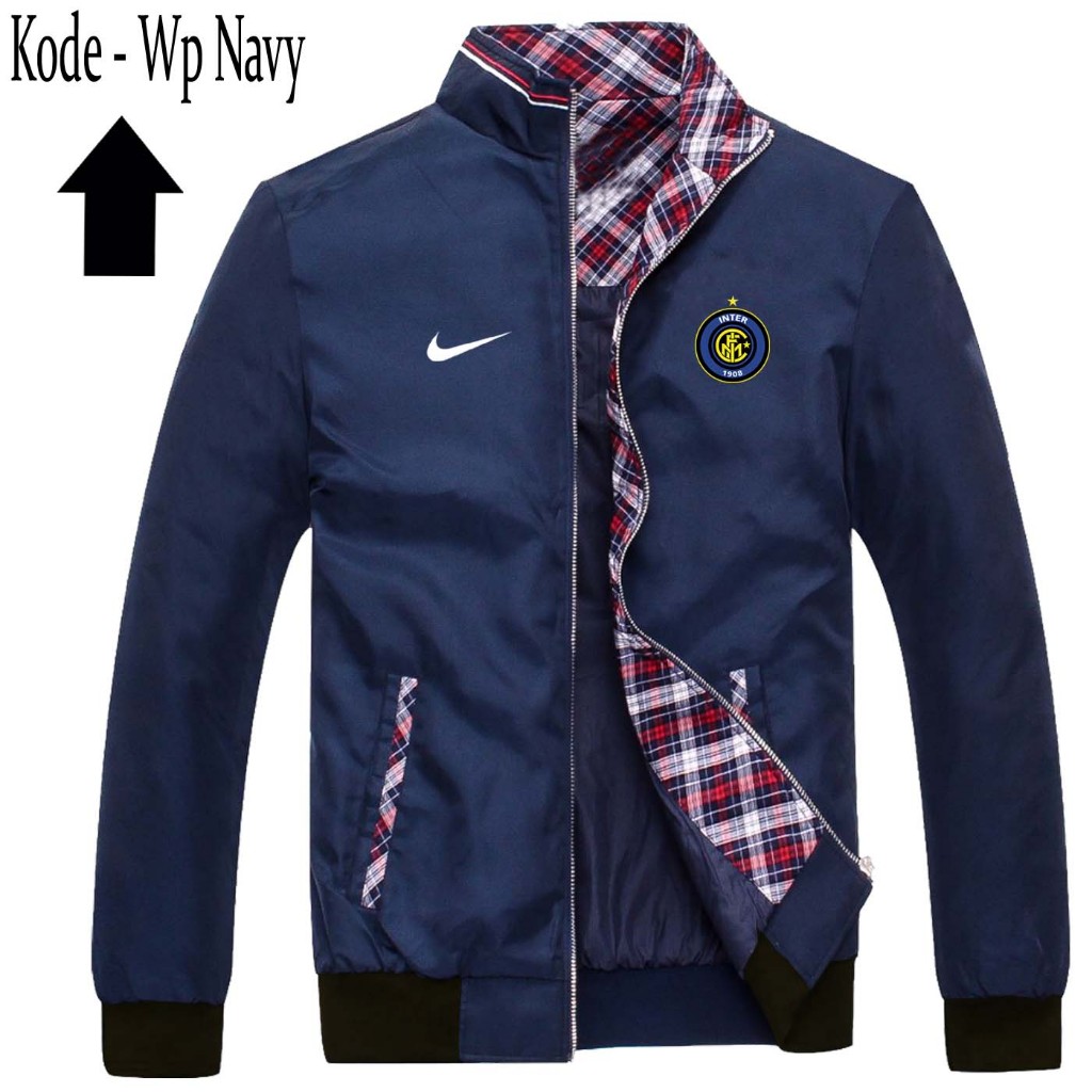 Bisa Custom Jaket Tebal Pria Motor Intermilan/Jaket Parasut Pria/Jaket Pria Keren/Jaket Cowok/Jaket 
